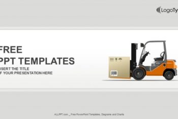 Free Logistics Forklift Warehouse Powerpoint Template