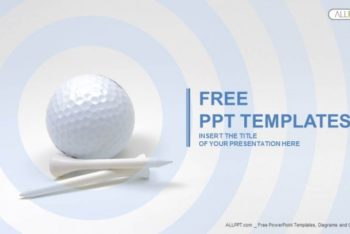 Free Golf Ball Plus Tees Powerpoint Template