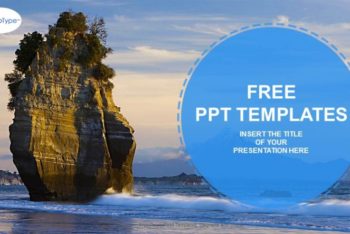 Free Natural Rock Landscape Powerpoint Template