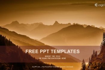 Free Mystical Mountain Layers Powerpoint Template