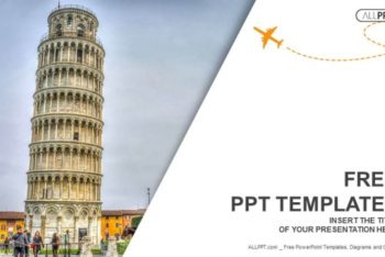 Free Italy Leaning Tower Powerpoint Template