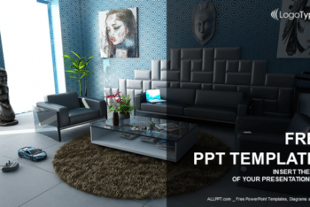 Free Modern Home Interior Powerpoint Template