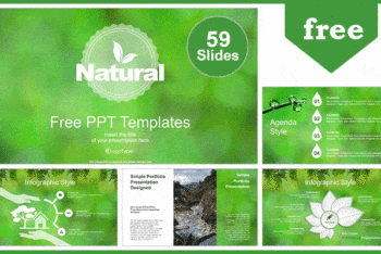 Free Nature Green Design Powerpoint Template