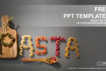 Free Tasty Pasta Letters Powerpoint Template
