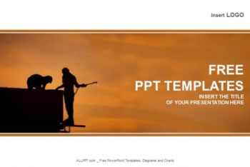Free Industrial Worker Silhouette Powerpoint Template