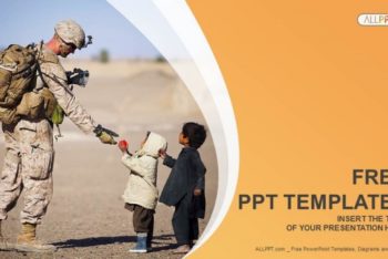 Free Military Service Charity Powerpoint Template