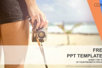 Free Beach Sports Photography Powerpoint Template