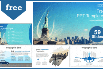 Free Liberty Monument Design Powerpoint Template