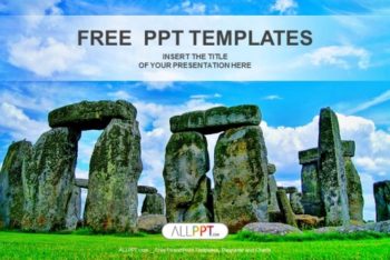 Free Beautiful Stonehenge Visuals Powerpoint Template