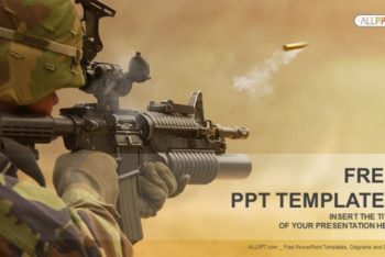 Free Military Assault Rifle Powerpoint Template