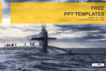 Free Military Submarine Sailing Powerpoint Template
