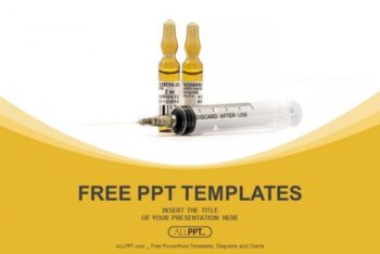 Free Medical Syringe Ampoules Powerpoint Template
