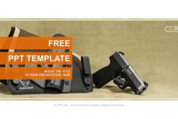 Free Modern Automatic Pistol Powerpoint Template