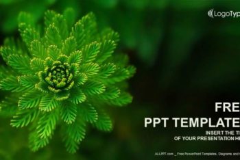 Free Nature Water Plant Powerpoint Template