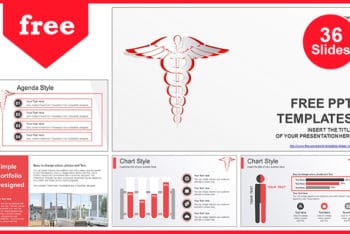 Free Medical Symbol Design Powerpoint Template