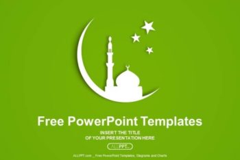 Free Mosque Silhouette Concept Powerpoint Template