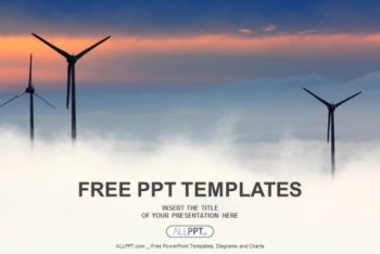 Free Futuristic Wind Power Farms Powerpoint Template