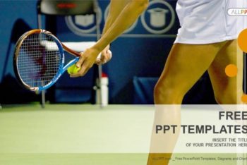 Free Female Tennis Player Powerpoint Template