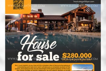 Real Estate Flyer PSD Template for Free