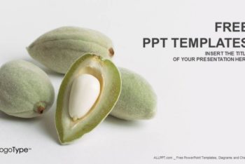 Free Fresh Almonds Closeup Powerpoint Template