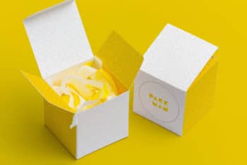 Beautiful Paper Box PSD Mockup for Useful Box Designing
