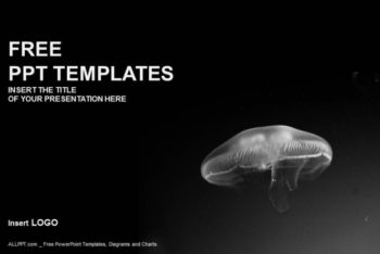 Free Alien Nature Jellyfish Powerpoint Template