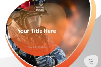 Free Firefighter Action Scene Powerpoint Template
