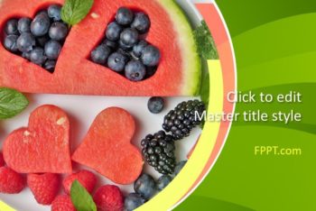 Free Fresh Sweet Fruits Powerpoint Template
