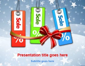 Free Holiday Sale Scene Powerpoint Template