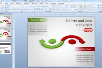 Free Pros Plus Cons Concept Powerpoint Template