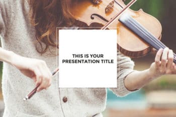 Free Classical Music Violin Powerpoint Template