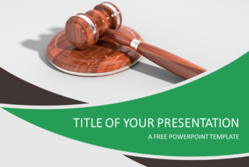 Free Law Plus Justice Concept Powerpoint Template