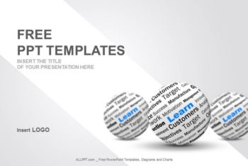 Free Learning Knowledge Sphere Powerpoint Template