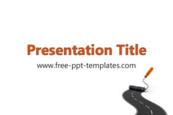 Free Road Construction Concept Powerpoint Template