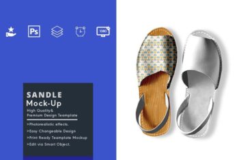 Sandal PSD Mockup for Designing Fashionable & Beautiful Sandals