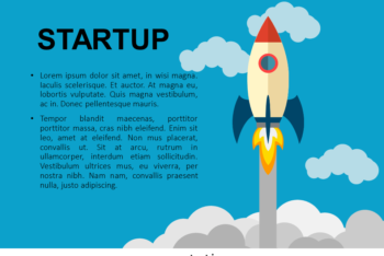 Free Startup Rocket Slides Powerpoint Template