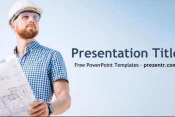 Free Construction Person Concept Powerpoint Template