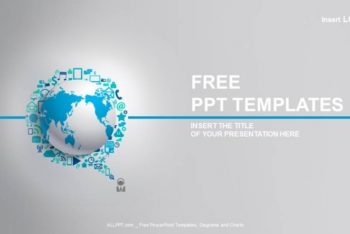 Free Electronic Connected Globe Powerpoint Template