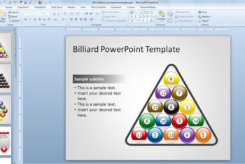 Free Billiard Lesson Slides Powerpoint Template