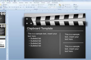 Free Film Clapboard Concept Powerpoint Template