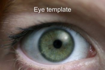 Free Eye Closeup Slides Powerpoint Template