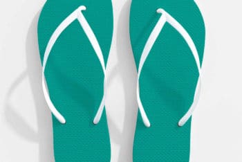 Flip-flop Slipper PSD Mockup for Designing Casual Footwear Easily