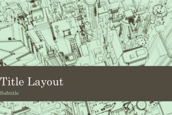 Free Impressive City Sketch Powerpoint Template