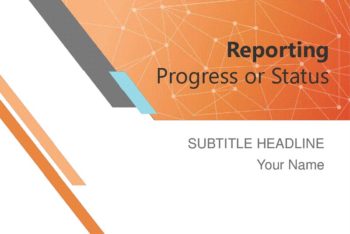 Free Project Progress Report Powerpoint Template