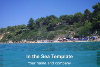 Free Beautiful Sea Imagery Powerpoint Template