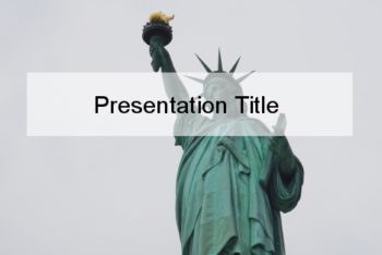 Free Lady Liberty Presentation Powerpoint Template