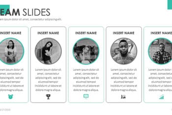 Free Team Profile Slides Powerpoint Template