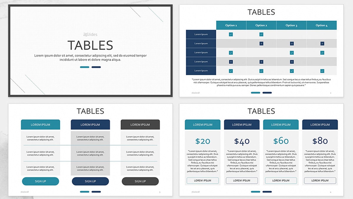 Table Chart Presentation