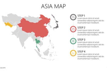 Free Simple Asia Map Powerpoint Template