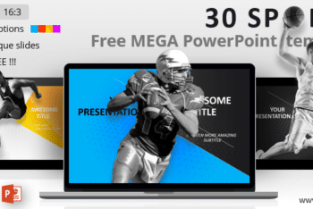 Free Athletic Sports Slides Powerpoint Template